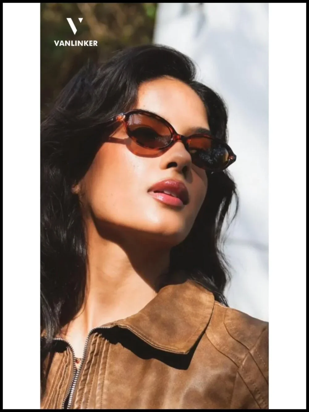 Retro Oval Polarized Sunglasses for Women Narrow 90s Trendy Y2k